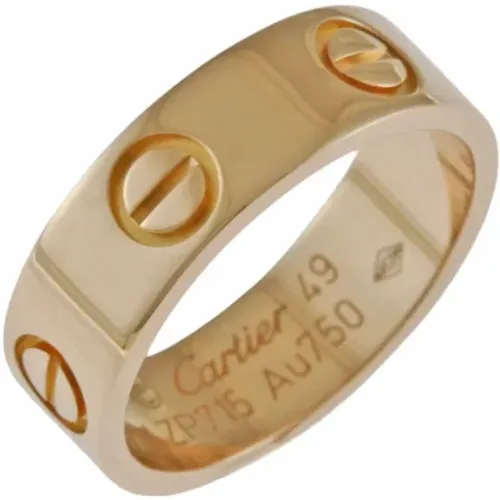 Pre-owned Jewellery, female, , Size: ONE SIZE Pre-owned Rose Gold rings - Cartier Vintage - Modalova