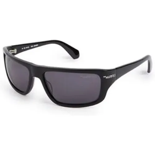 Sleek Acetate Sunglasses , unisex, Sizes: 62 MM - Off White - Modalova
