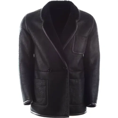 Men`s Leather Jacket - Stylish Model , male, Sizes: 2XL, 4XL - Dolce & Gabbana - Modalova