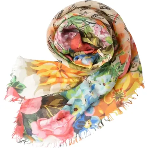 Pre-owned Scarves, female, , Size: ONE SIZE Pre-owned Canvas scarves - Gucci Vintage - Modalova