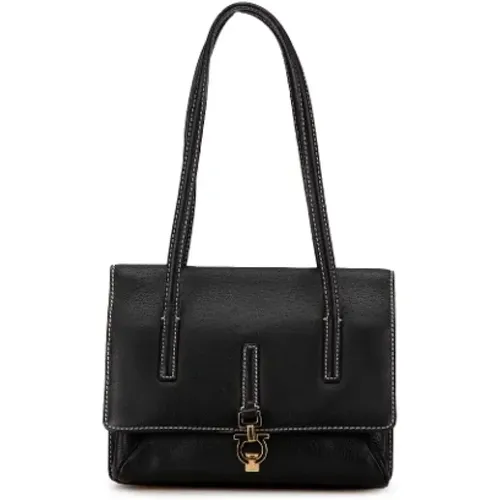 Pre-owned Leather shoulder-bags , female, Sizes: ONE SIZE - Salvatore Ferragamo Pre-owned - Modalova