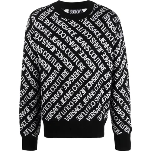 Wool Sweaters , male, Sizes: S, M - Versace Jeans Couture - Modalova