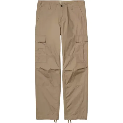 Straight Trousers, male, , Size: W32 Regular Cargo Pant Leather Rinsed - Carhartt WIP - Modalova