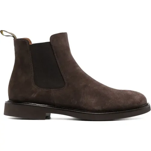 Chelsea Boots, male, , Size: 8 US Suede Ankle Boots - Doucal's - Modalova