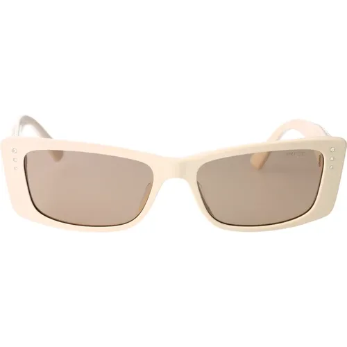 Stylish Sunglasses with Blue Accents , female, Sizes: 55 MM - Jimmy Choo - Modalova