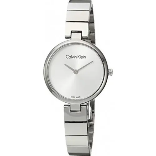 Silver Quartz Watch - Stylish and Durable , female, Sizes: ONE SIZE - Calvin Klein - Modalova