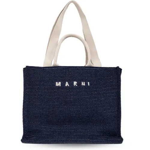 Tote Bags, male, , Size: ONE SIZE Shopper Bag - Marni - Modalova