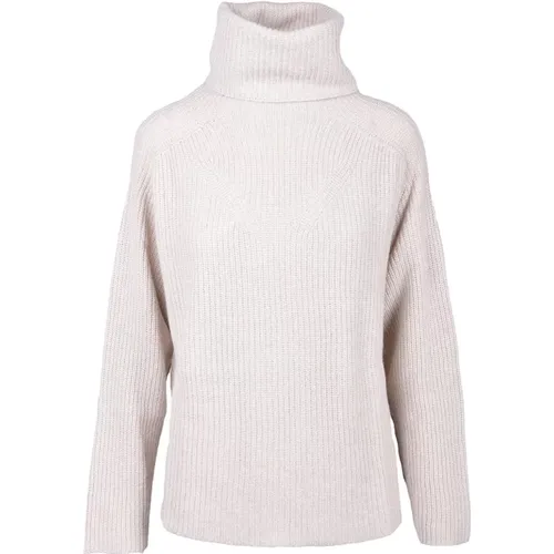 Turtlenecks, female, , Size: 2XS Beige Turtleneck for Women - Alpha Studio - Modalova