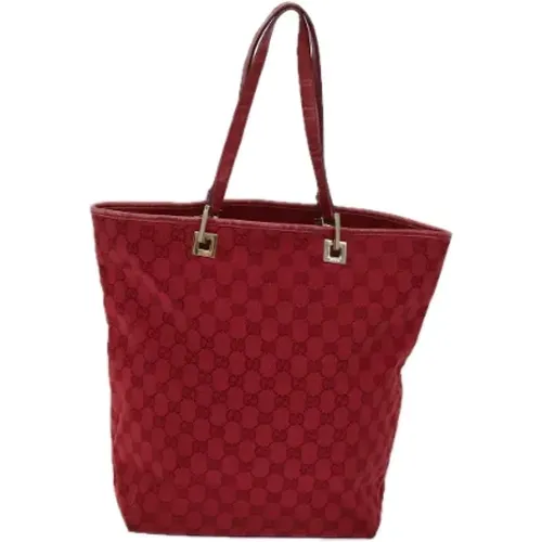 Pre-owned Tote Bags, female, , Size: ONE SIZE Pre-owned Canvas totes - Gucci Vintage - Modalova