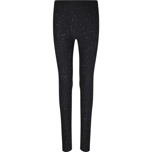 Sequined Wool Leggings , female, Sizes: S, 2XS, XS - Fabiana Filippi - Modalova