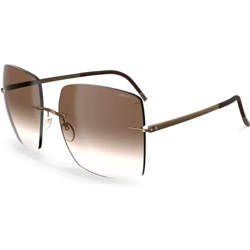 Gold/ Gradient Sunglasses Cadaques 8191 , female, Sizes: ONE SIZE - Silhouette - Modalova