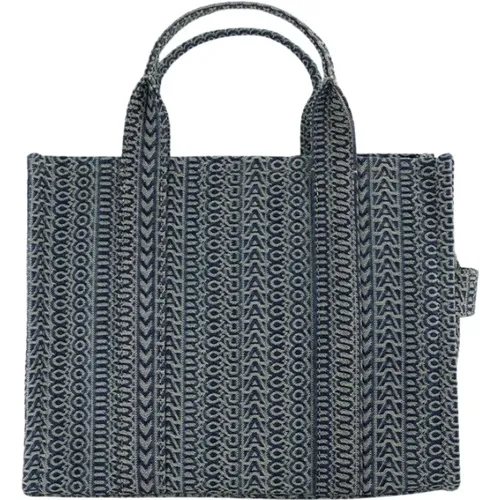 Tote Bags, unisex, , Size: ONE SIZE Blue Cotton Medium Tote Bag - Marc Jacobs - Modalova