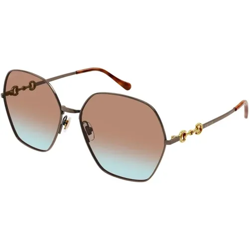 Geometrische Form Sonnenbrille - Gucci - Modalova