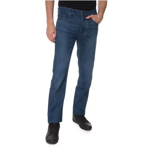 Medium Denim 5 Pocket Jeans , Herren, Größe: W40 - Boss - Modalova