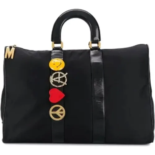 Pre-owned Weekend Bags, female, , Size: ONE SIZE Pre-owned Leather handbags - Moschino Pre-Owned - Modalova