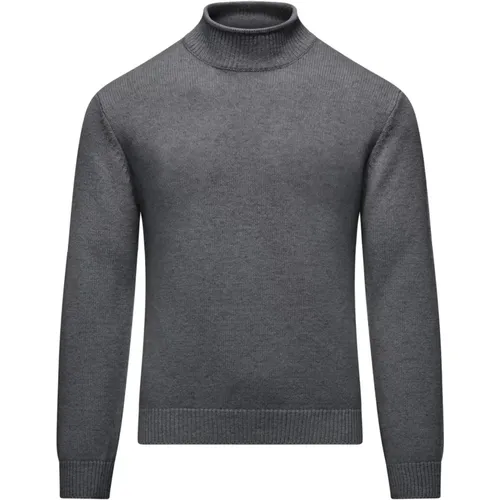 Turtlenecks, male, , Size: M Soft Wool Mock Neck Sweater - BomBoogie - Modalova