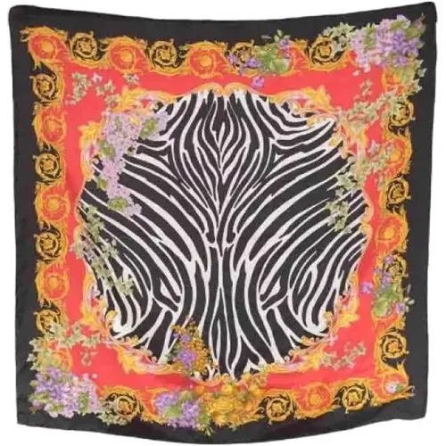 Pre-owned Scarves, female, , Size: ONE SIZE Pre-owned Silk scarves - Versace Pre-owned - Modalova