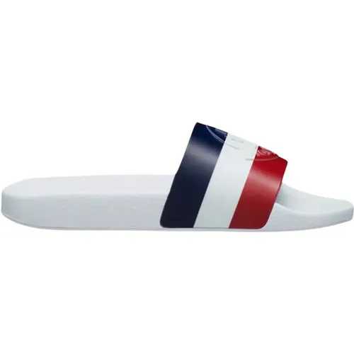 Tricolour Toe Strap Sandalen Weiß , Herren, Größe: 42 EU - Moncler - Modalova