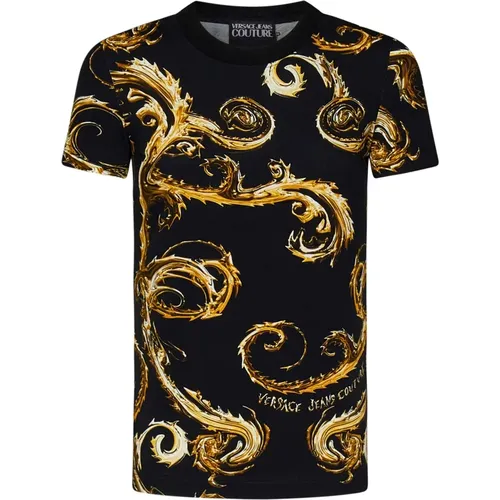 T-Shirts, male, , Size: M Chromo Couture T-shirt - Versace Jeans Couture - Modalova