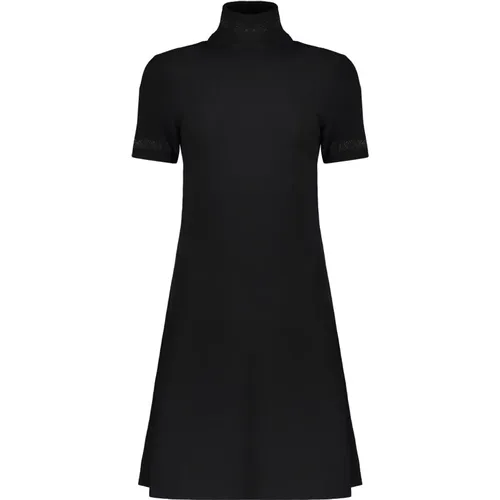 Short Dresses, female, , Size: 2XS Dress in Midnight Knit - Herno - Modalova