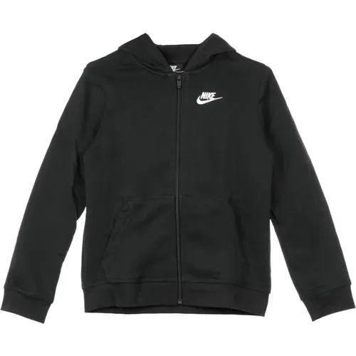 Zip-throughs, male, , Size: XS Boys Zip Hoodie Sweatshirt - Nike - Modalova