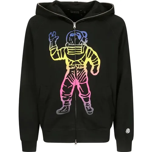 Hooded Zip Sweatshirt with Front Print , male, Sizes: S, M - Billionaire Boys Club - Modalova