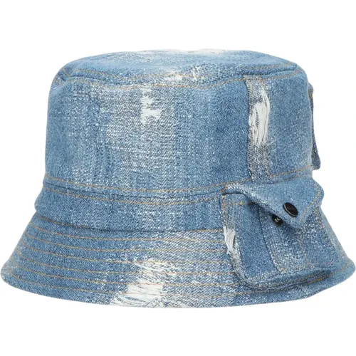 Denim Worker Bucket Hat Borsalino - Borsalino - Modalova