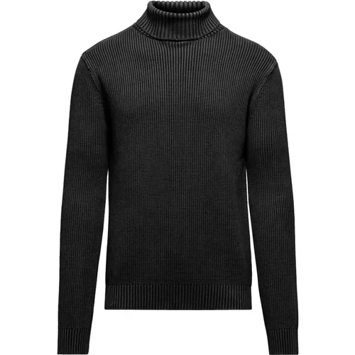 Cold-dyed Cotton Turtleneck , male, Sizes: 2XL, M, L, 3XL, XL - BomBoogie - Modalova