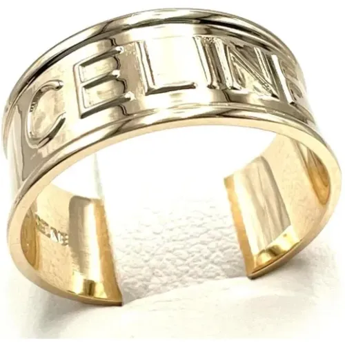 Pre-owned Gold rings , female, Sizes: ONE SIZE - Celine Vintage - Modalova