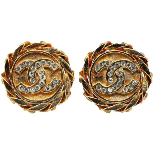 Pre-owned Jewellery, female, , Size: ONE SIZE Pre-owned Metal earrings - Chanel Vintage - Modalova