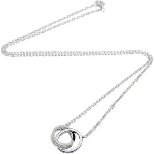 Pre-owned Jewellery, female, , Size: ONE SIZE Pre-owned White Gold necklaces - Cartier Vintage - Modalova