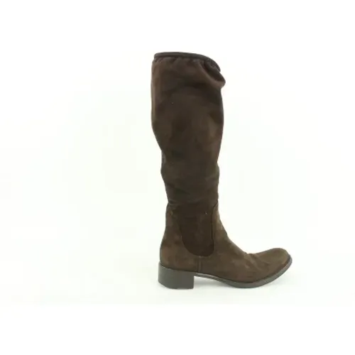 Pre-owned Leather boots , female, Sizes: 3 UK - Prada Vintage - Modalova