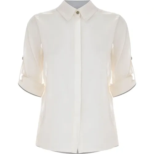 Shirts, female, , Size: L Luxurious Milk Cream Blouse - Kocca - Modalova
