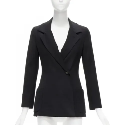 Pre-owned Wool outerwear , female, Sizes: 2XS - Chanel Vintage - Modalova