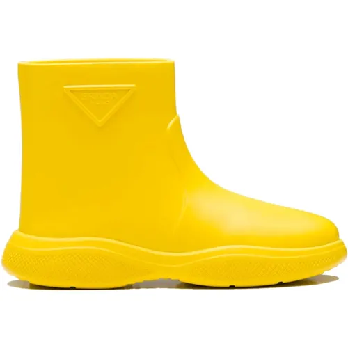 Rain Boots, female, , Size: 9 US Logo Rubber Boots - Prada - Modalova