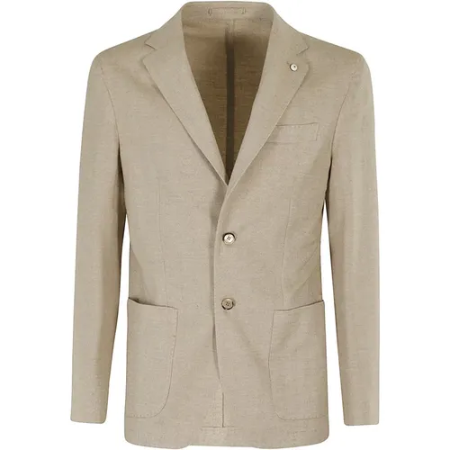 Blazers, male, , Size: M Cashmere Cotton Jacket - L.b.m. 1911 - Modalova