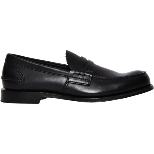 Loafers, male, , Size: 12 US Leather Moccasin Pembrey - Church's - Modalova