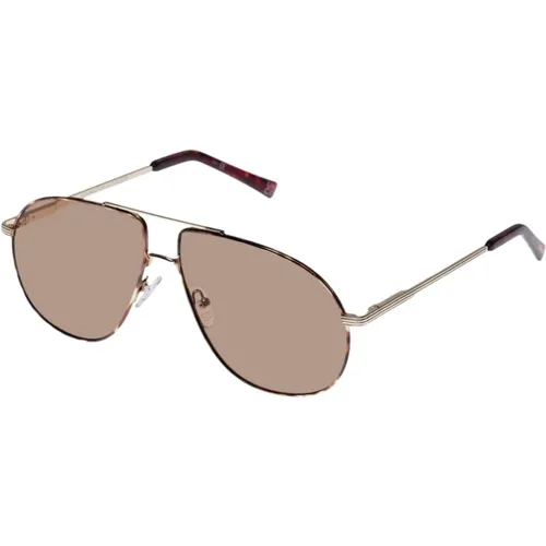 Retro Aviator Sunglasses , unisex, Sizes: M - Le Specs - Modalova