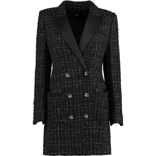 Blazer-Kleid mit Lurex-Fäden und Satin - Hugo Boss - Modalova