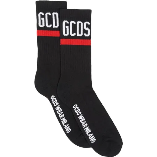 Cotton Logo Socks with Graphic Contrast , male, Sizes: S - Gcds - Modalova
