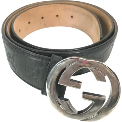 Pre-owned Belts, female, , Size: ONE SIZE Pre-owned Leather belts - Gucci Vintage - Modalova