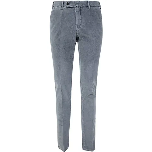 Flat Front Trousers With Diagonal Pockets , male, Sizes: 4XL - Pt01 - Modalova