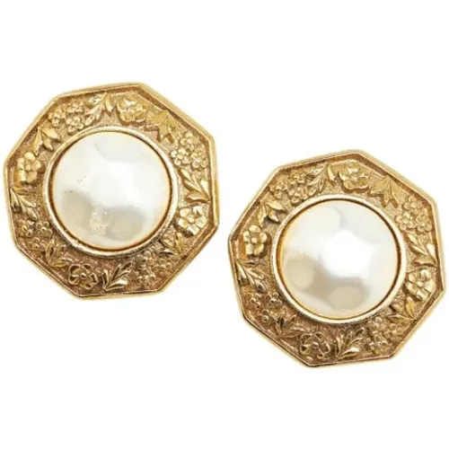 Pre-owned Jewellery, female, , Size: ONE SIZE Pre-owned Metal earrings - Chanel Vintage - Modalova