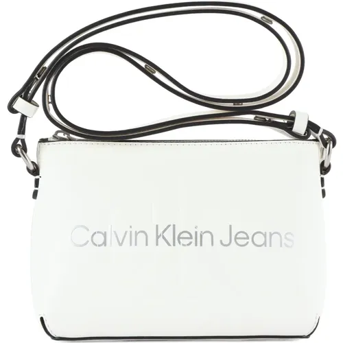 Umhängetasche aus Kunstleder mit Logo , Damen, Größe: ONE Size - Calvin Klein Jeans - Modalova
