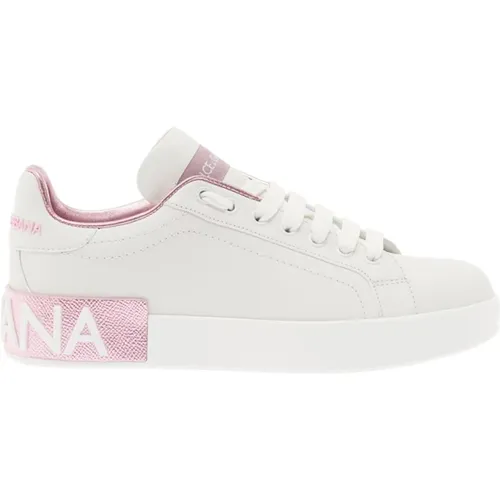 Logo Low-Top Sneakers , female, Sizes: 6 UK, 7 UK, 3 UK - Dolce & Gabbana - Modalova