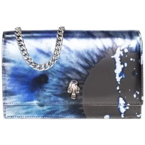 Skull Small Shoulder Bag in Black, Silver, and , female, Sizes: ONE SIZE - alexander mcqueen - Modalova