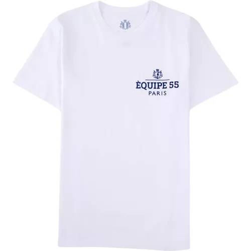 Paris Script T-Shirt , Herren, Größe: XL - Equipe 55 - Modalova