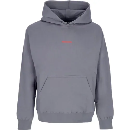 Grey Hoodie with Ribbed Details , male, Sizes: XL - Propaganda - Modalova