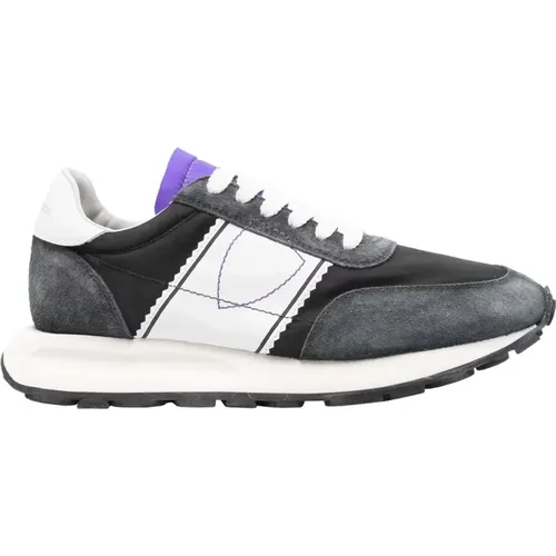 Grey Sneakers Vintage Running Style , female, Sizes: 7 UK, 5 UK, 3 UK, 4 UK, 6 UK - Philippe Model - Modalova