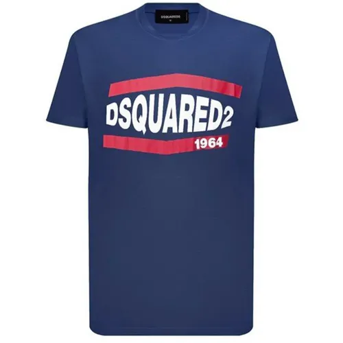 Klassisches T-Shirt , Herren, Größe: XL - Dsquared2 - Modalova